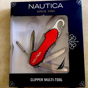 Nautica clipper multi tool red handle
